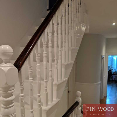 Victorian staircase restoration by Fin Wood Ltd #CraftedForLife #CraftedForLife
