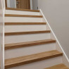 Stair Cladding - Modern look with painted risers by Fin Wood Ltd. London #CraftedForLife