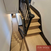Stair Cladding - Classic look in London by Fin Wood #CraftedForLife #CraftedForLife