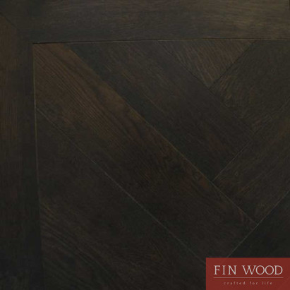 Oak Herringbone Natural Lacquered Jacobean 15x120x600mm #CraftedForLife