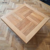 Cofee table from oak engineered parquet nad natural oak wood #CraftedForLife