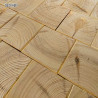 End Grain - Square end grain flooring fitting hand bevelled natural #CraftedForLife