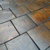 Square end grain flooring fitting hand bevelled natural