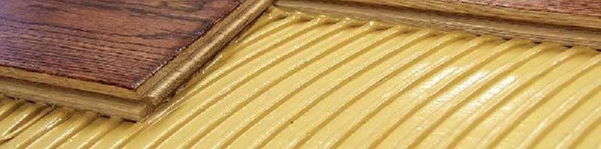Adhesives for glued hardwood floors