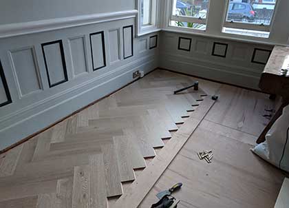 Our wooden floors are always perfectly aligned