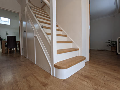 The customers researched stair cladding specialists and found Fin Wood #CraftedForLife