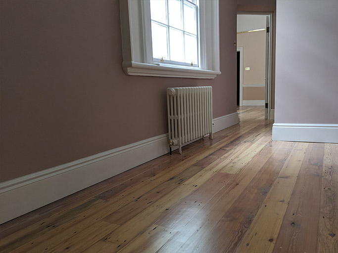 A closer look at the refurbished original floorboards #CraftedForLife