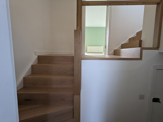 A simple, calm, continuous design for the floor and stairs #CraftedForLife