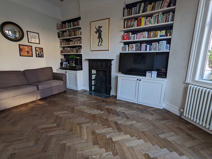 Ebony oil oak parquet was a perfect match for period homes #CraftedForLife