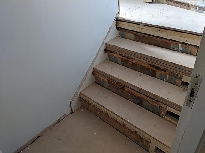 Stairs also need levelling and strengthening #CraftedForLife