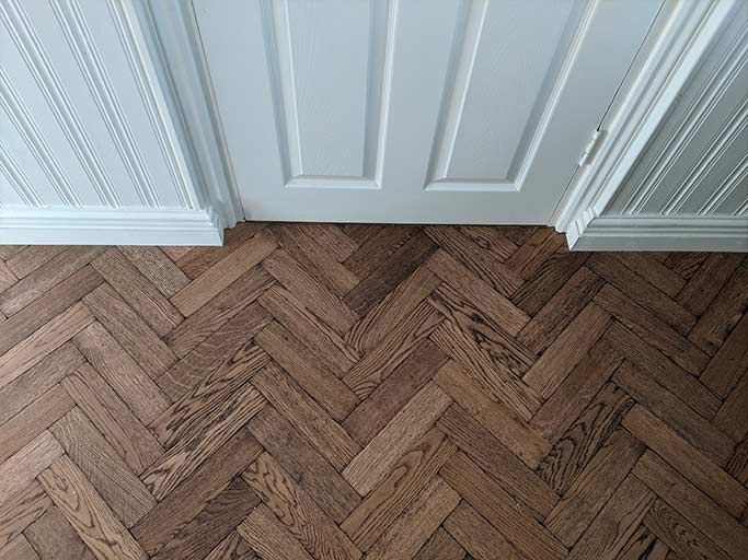 The skirting boards were undercut for a tidy, seamless finish #CraftedForLife