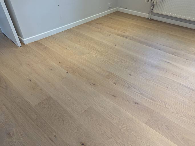 The entire surface of the first floor was made perfectly flat #CraftedForLife