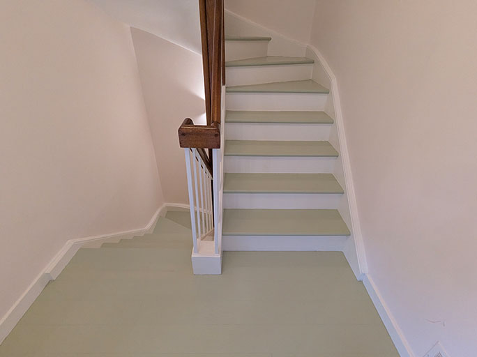 The staircase was carefully strengthened by reinforcing its substructure #CraftedForLife