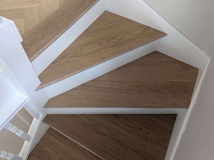 We focused on reinforcing the staircase to eliminate creaks and rattles #CraftedForLife