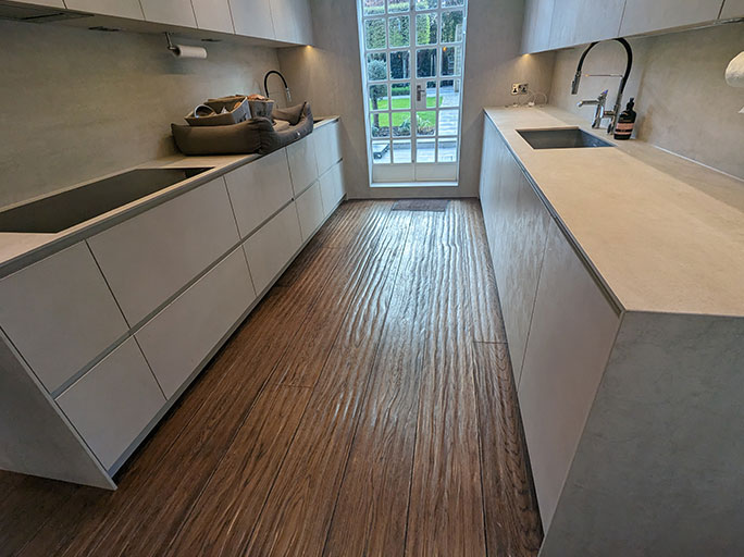 After sanding, a bespoke blend of Osmo Polyx satin oils was applied #CraftedForLife