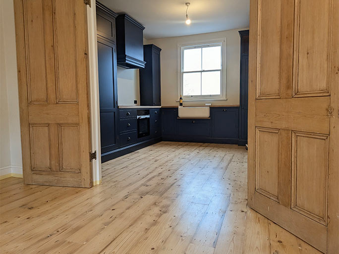 Renowned for its rich amber and honey-toned patina, reclaimed pine features striking grain variation #CraftedForLife