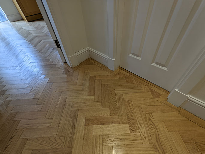 Self levelling compound provided a level subfloor #CraftedForLife