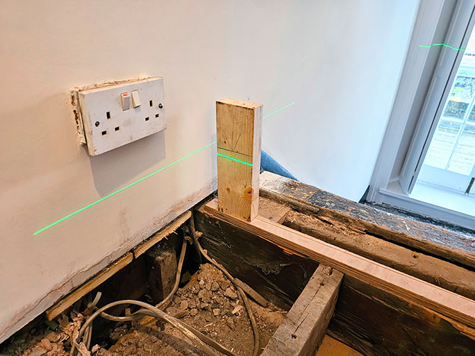 Assessing floor level impact on hearths and doors #CraftedForLife