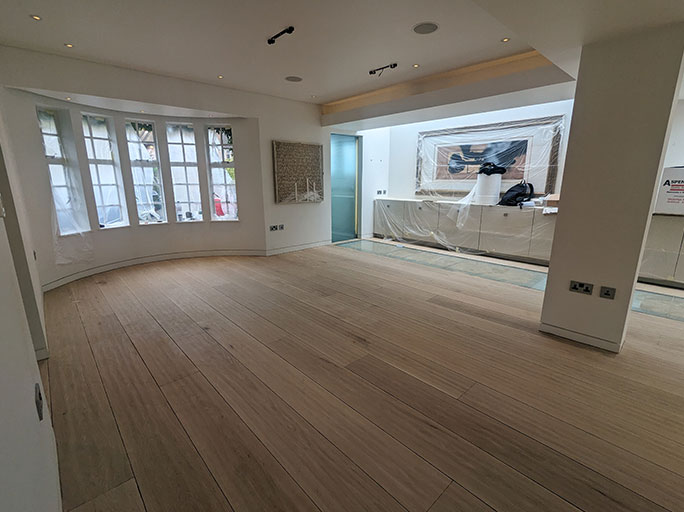 The floor was fished with oil rather than lacquer #CraftedForLife