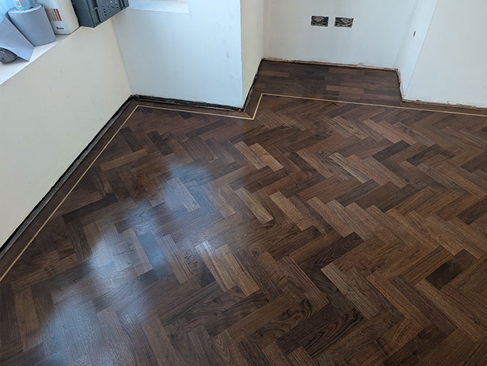 The floor was lacquered on site to achieve the desired depth of shine #CraftedForLife