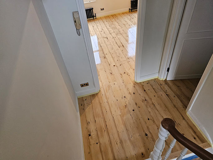 The original floors showed the natural effects of age and settlement common in period homes #CraftedForLife