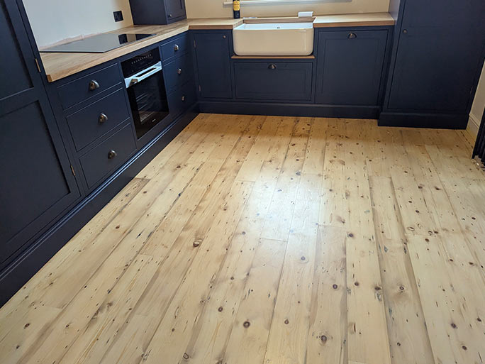 The reclaimed pine retained all the charm and character associated with traditional timber flooring #CraftedForLife