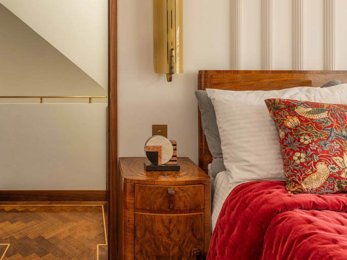 We used a super gloss finish to enhance the drama of the walnut #CraftedForLife