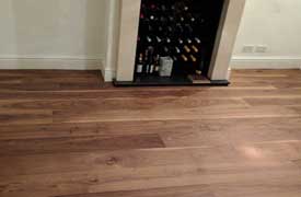 Engineered Walnut Floor fitting professional services from Fin Wood Ltd