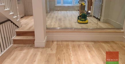 A lion house with a tired oak floor proudly restored and finished with Osmo oil, Fulham SW6 #CraftedForLife