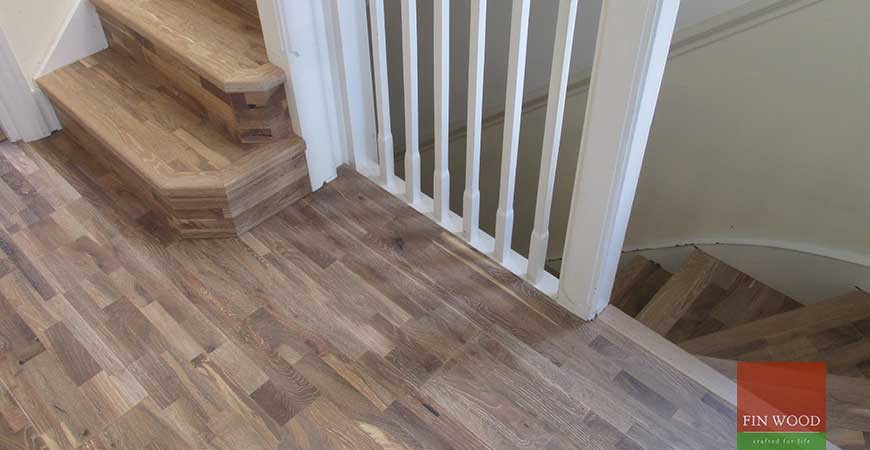 Wooden floors on stairs, Buckhurst Hill, Essex #CraftedForLife